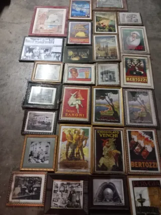 Lote de cuadros carteles antiguos (OFERTA)