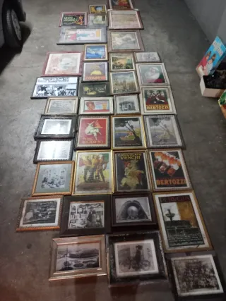 Lote de cuadros carteles antiguos (OFERTA)