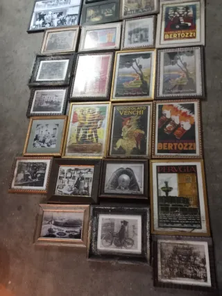 Lote de cuadros carteles antiguos (OFERTA)