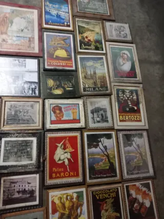 Lote de cuadros carteles antiguos (OFERTA)