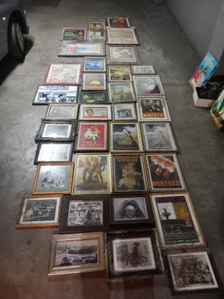 Lote de cuadros carteles antiguos (OFERTA)