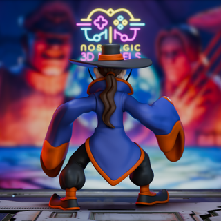 Figura Waluigi x Fang (Street Fighter)