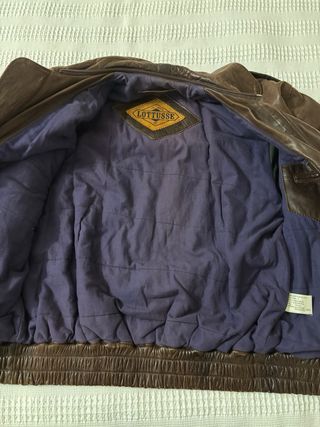 Cazadora de piel marrón Unisex