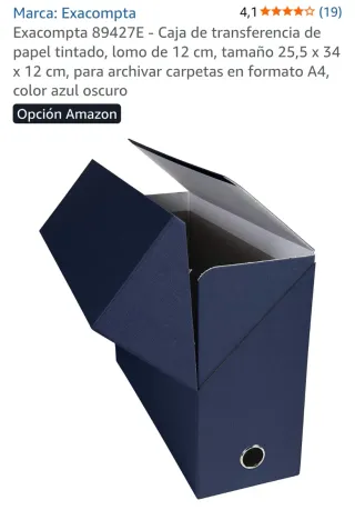 Archivador negro de papel
