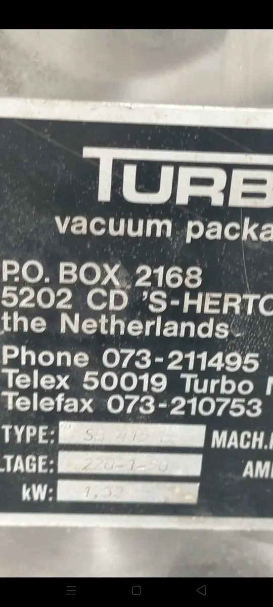 Envasadora al vacío profesional Turbovac