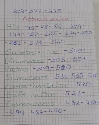 Cromos para coleccionistas