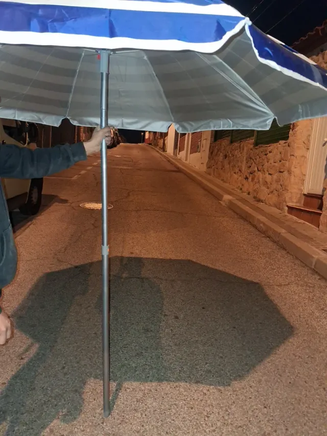 Sombrilla AIR Rayas Azul y Blanco