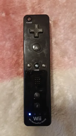 Mando Wii Negro + Nunchuk + Motion Plus