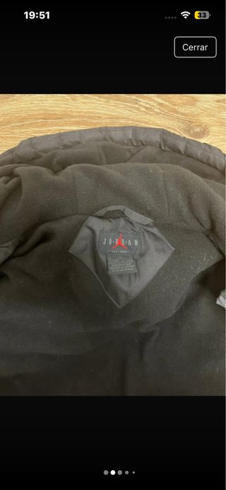 Chaqueton Jordan Negra caliente por dentro