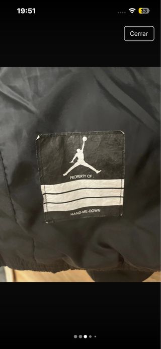 Chaqueton Jordan Negra caliente por dentro