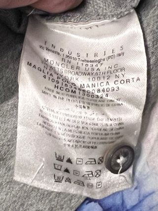 Maglia Moncler Grigia Uomo