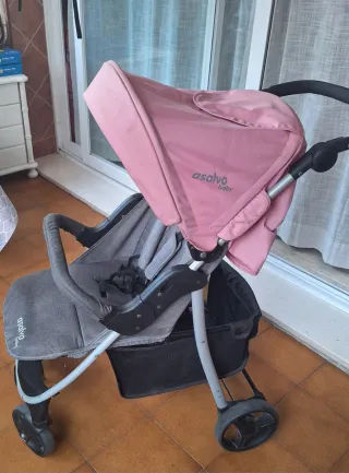 Silla de paseo Asalvo rosa