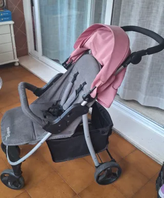 Silla de paseo Asalvo rosa