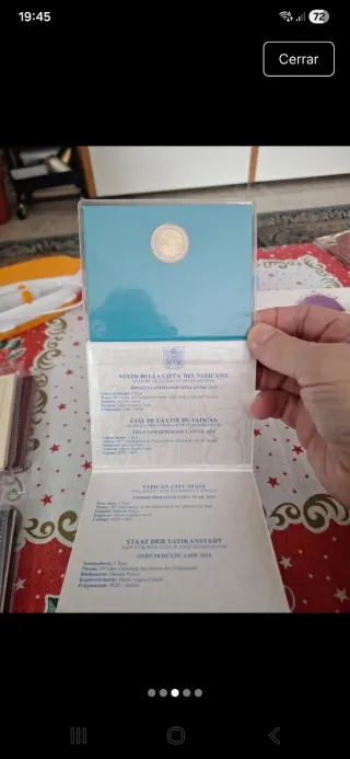 Vaticano 2019 2 € Conmemorativa. Estado Vaticano