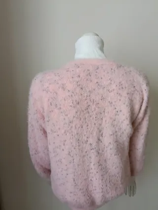 Rebeca rosa botones perla