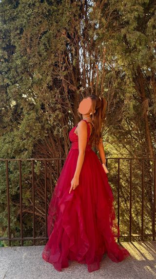 Vestido Rojo Largo formal e ideal.