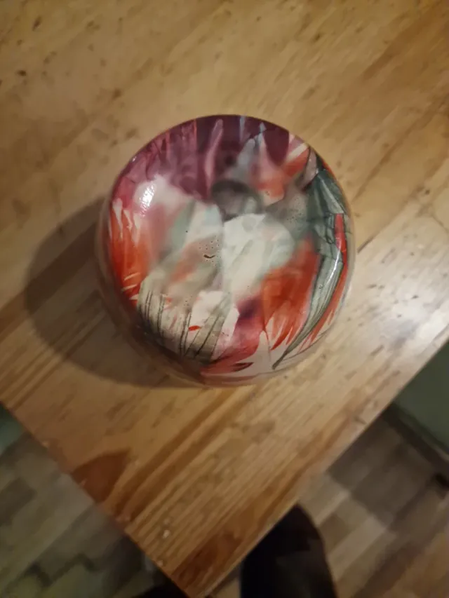 Maceta cerámica tropical multicolor