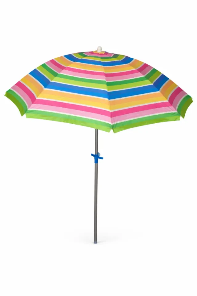 Sombrilla de playa a rayas