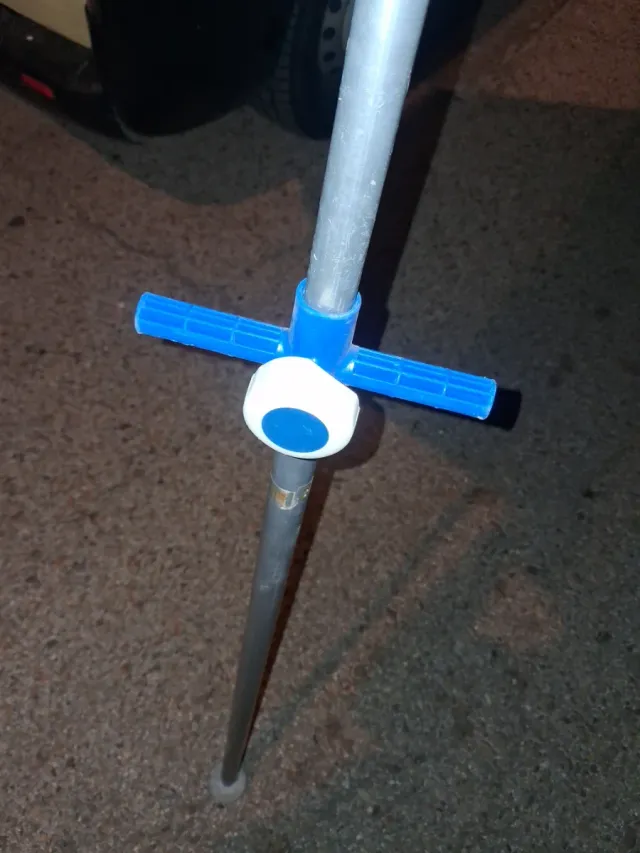 Sombrilla de playa a rayas