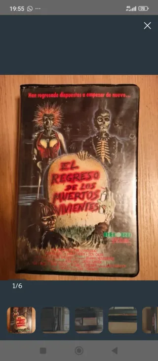 El Regreso de los Muertos Vivientes VHS