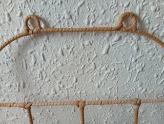 Perchero imitación ratán ovalado