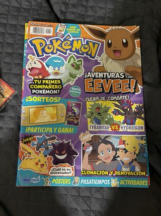 Revistas pokemon pack 5 + 2 colgantes