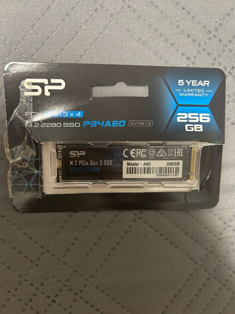 SSD Silicon Power A60 M.2 NVMe 256GB PCIe Gen 3