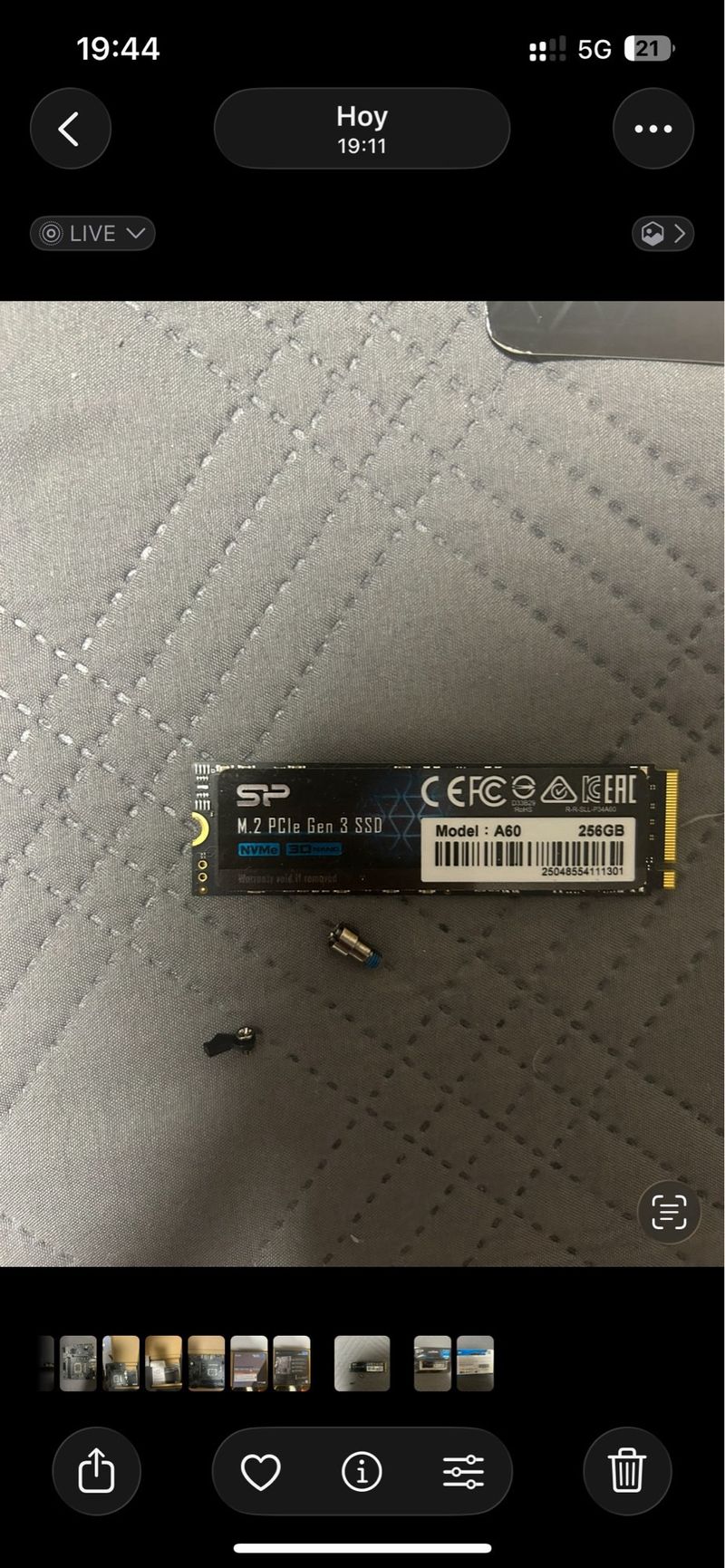 SSD Silicon Power A60 M.2 NVMe 256GB PCIe Gen 3 afbeelding 3