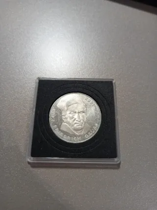 Moneda 5 Marcos Alemania 1977J Gauss