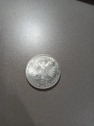 Moneda 5 Marcos Alemania 1977J Gauss