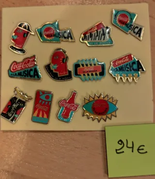 Lote 11 pins Coca-Cola Es la Música
