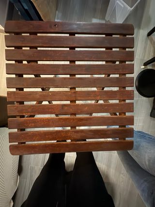 Tavolo ausiliario pieghevole in legno massello