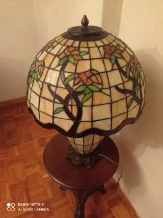 Lámpara Tiffany Cristal y Metal
