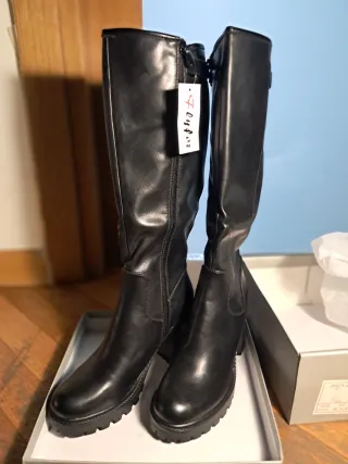 Stivali Alti Neri Flyfor Tg. 37