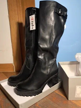 Stivali Alti Neri Flyfor Tg. 37