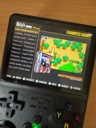 Consola Retro Portátil R36S Negra