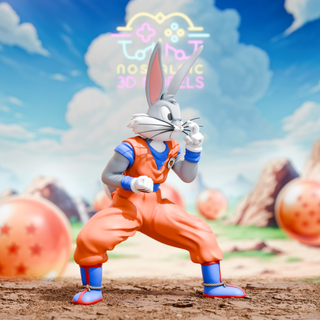 Figura Bugs Bunny x Goku (Dragon Ball)
