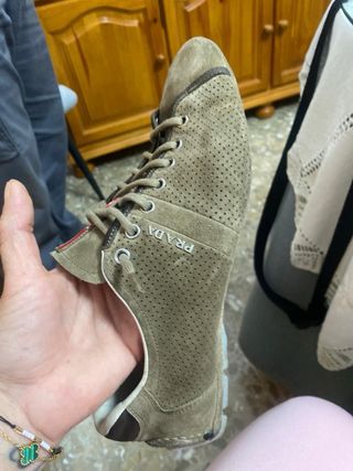 Zapatos Prada Hombre Beige/Marrón Talla 42