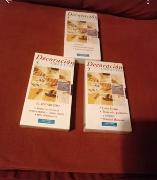 Lote 3 VHS Técnicas Decoración Creativa