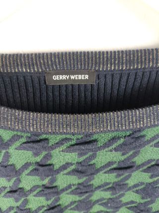 Jersey Gerry Weber Verde y Negro Talla L