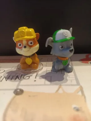 Muñecos Patrulla Canina Rocky y Rubble