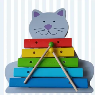 Xilófono de madera gato