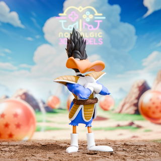 Figura Pato Lucas x Vegeta (Dragon Ball)