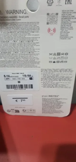 Collar doble Zara oso y candado con llave