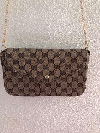 Bolso de mano Monogram Marrón Dorado
