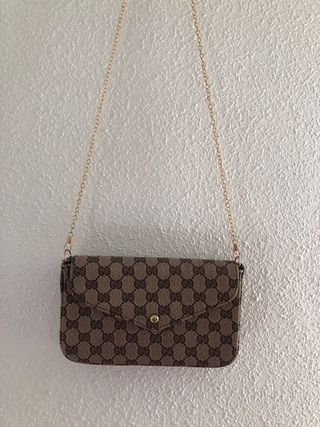 Bolso de mano Monogram Marrón Dorado