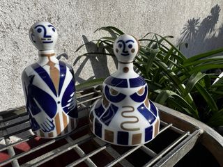 Pareja Antropomórfica de Botellas Boda Sargadelos