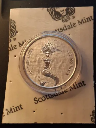 FIJI: 1 Dollaro 2018 Mermaid Rising Argento