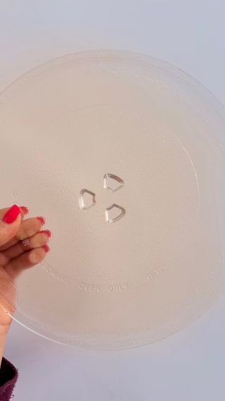Plato de cristal para microondas