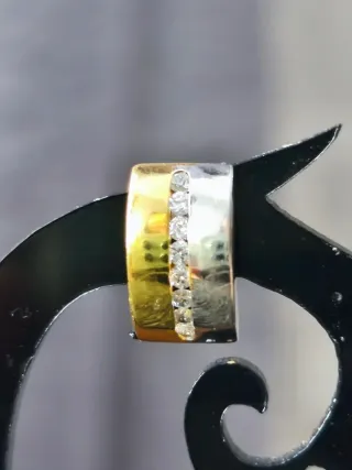 Pendientes Oro Bicolor 18 Kl